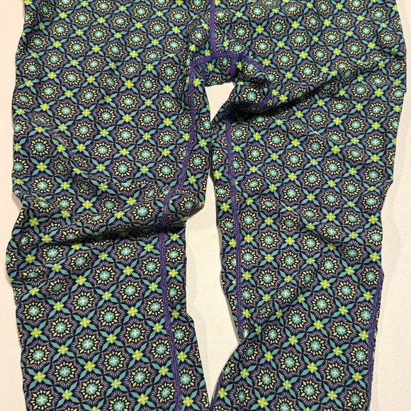 Prana Green and Purple Geometric Leggings - Picture 1 of 3
